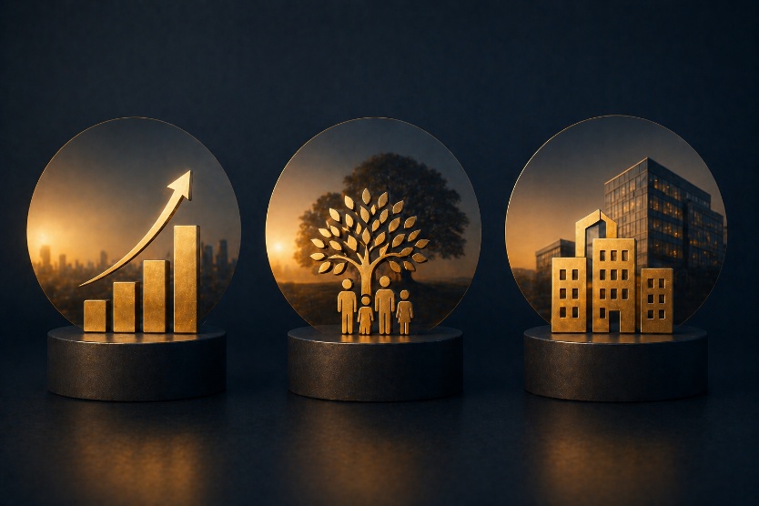 Doelgroepen van VANTROQ: private equity, familiebedrijven en corporates.